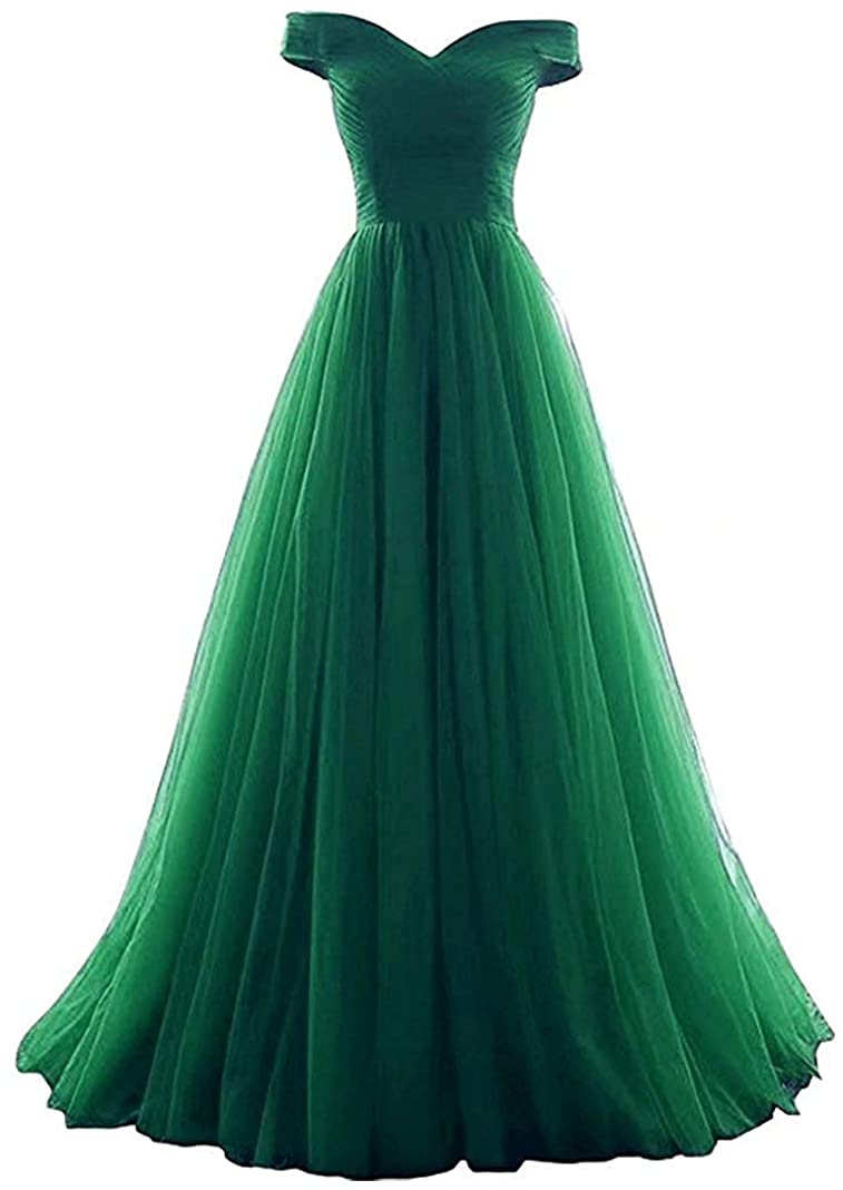 Price:$59.00    VICKYBEN Women's A-Line Tulle Prom Formal Evening Homecoming Dress Ball Gown  Clothing