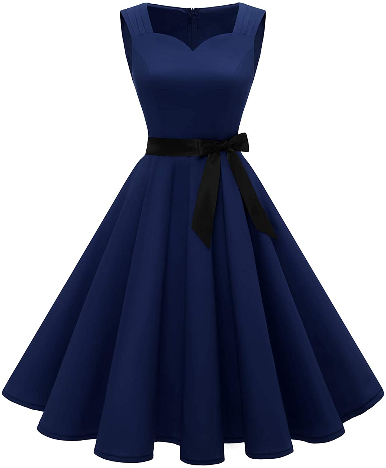 Price:$25.99    Gardenwed Women's 1950s Vintage Tea Dress Retro Rockabilly Prom Swing Cocktail Party Dress  Clothing