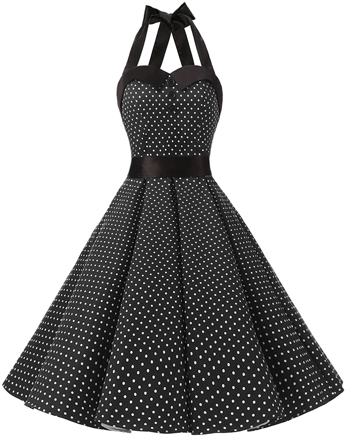Price:$15.69    Dressystar Vintage Polka Dot Retro Cocktail Prom Dresses 50's 60's Rockabilly Bandage  Clothing