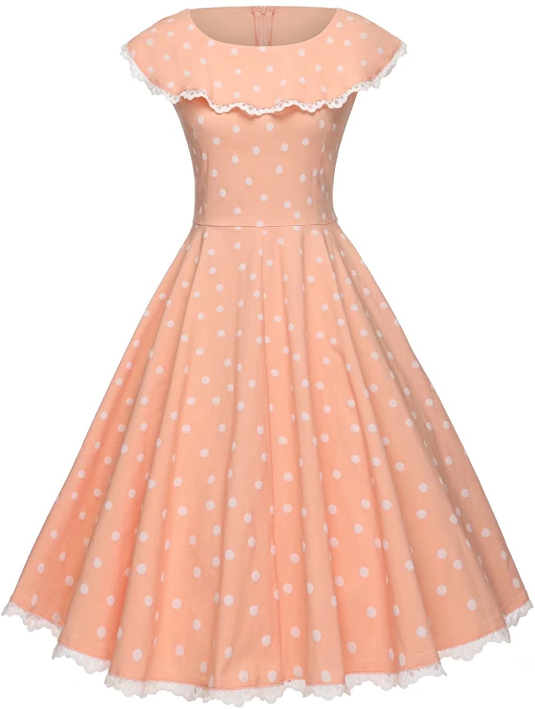 Price:$29.98    GownTown Vintage Polka Dot Retro Cocktail Prom Dresses 50's 60's Rockabilly Dresses  Clothing