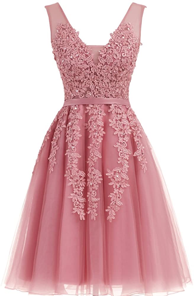 Price:$69.99    Annadress Women's Net Bridesmaid Dresss Evening Cocktail Gowns 20 Pale Mauve  Clothing