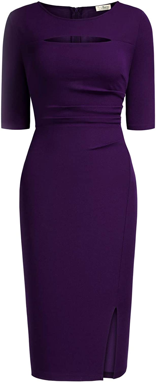 Price:$29.99    AISIZE Women Vintage Cut Out Sexy Little Sheath Evening Party Dress  Clothing