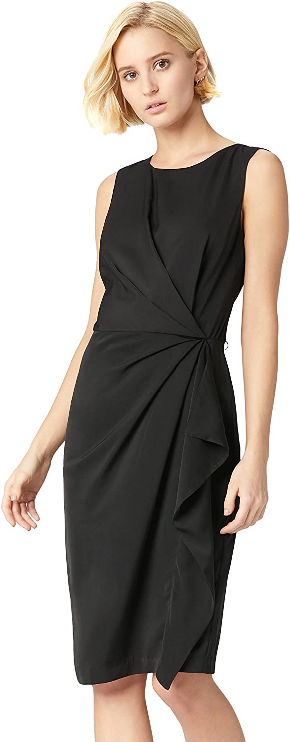Price:$20.69    Amazon Brand - TRUTH & FABLE Women's Standard Front Twist Tunic Dress  Clothing