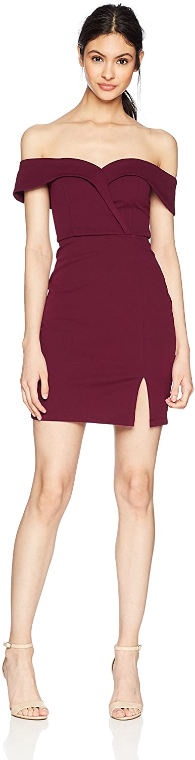 Price:$42.10    Speechless Women's Off The Shoulder Bodycon Sheath Dress  Clothing