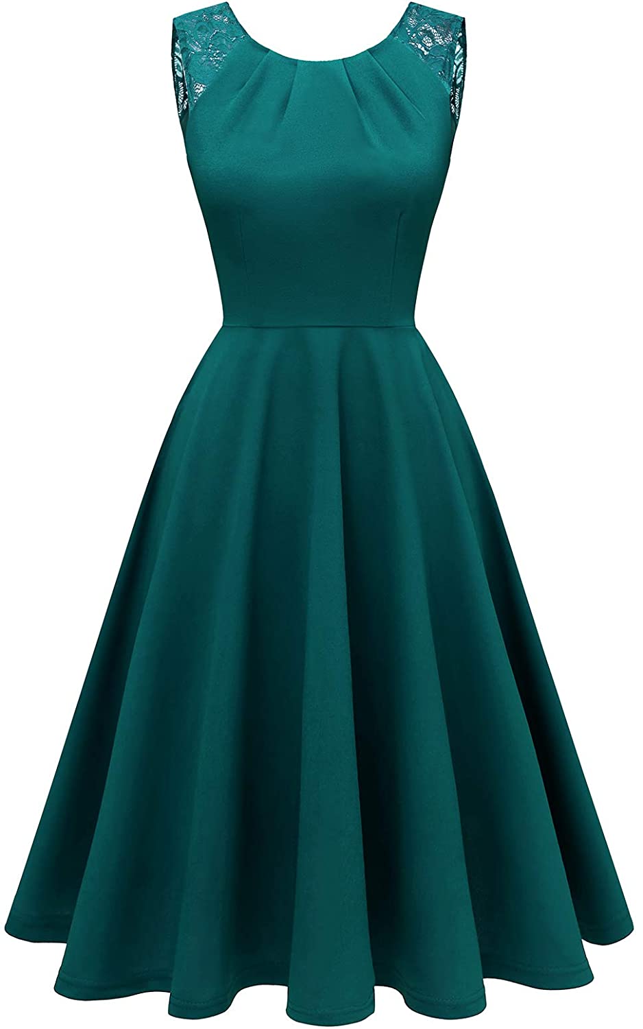 Price:$19.99    Bbonlinedress Women's Vintage Tea Dress V-Back Sleeveless Prom Party Swing Cocktail Dress  Clothing