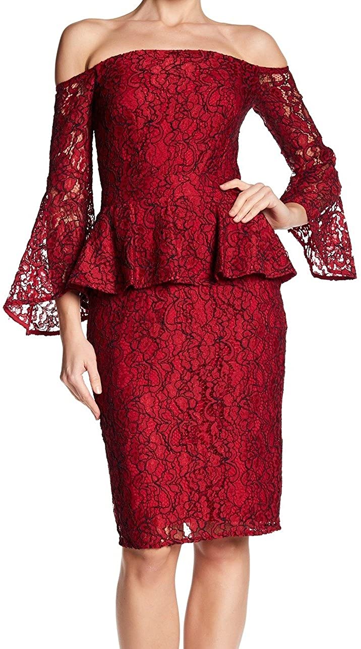 Price:$39.99 Laundry by Shelli Segal Women's Lace Peplum Sheath Dress at Amazon Women’s Clothing store