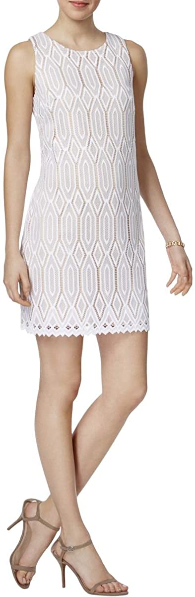 Price:$43.98 Vince Camuto Womens 1ZE660294299279015 Pattern Shift Wear to Work Dress White 10 at Amazon Women’s Clothing store