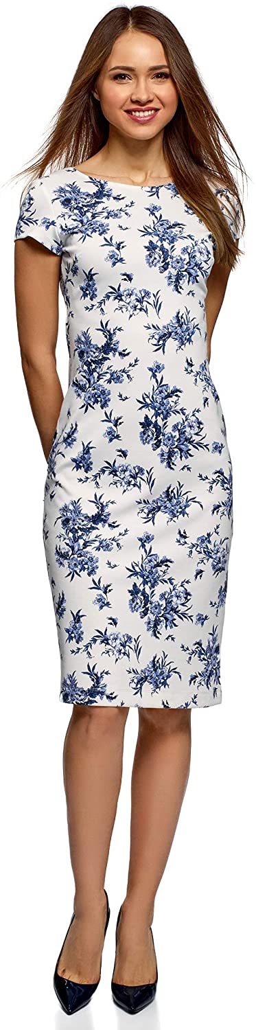 Price:$15.40    oodji Collection Women's Midi Dress with Cut-Out Back  Clothing