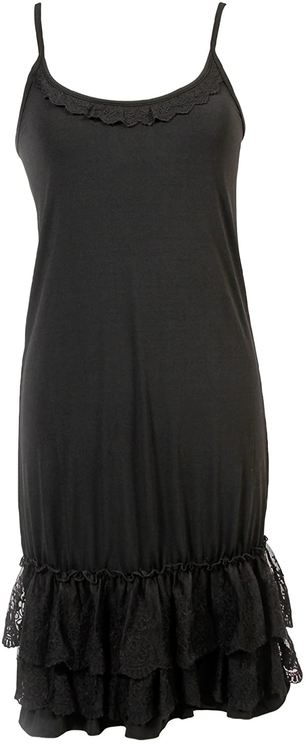 Price:$44.00 Peekaboo-Chic Classy vs Sassy Slip Dress Extender - Lace Ruffle Slip Extender - Dress Extenders for Women at Amazon Women’s Clothing store