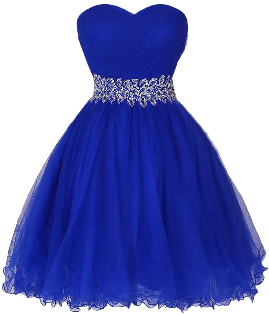 Price:$49.99 Homecoming Dresses Short Cocktail Party Dress Tulle Prom Dress Strapless Mini Evening Dress at Amazon Women’s Clothing store