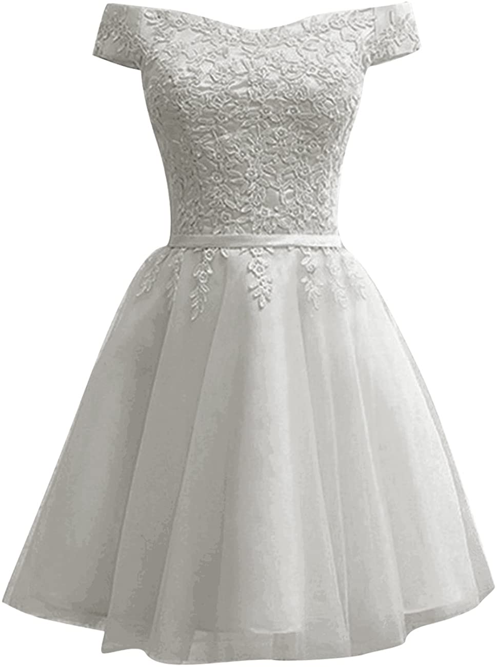 Price:$5.00 JAEDEN Short Homecoming Dress Lace Prom Party Dress Off Shoulder Gown at Amazon Women’s Clothing store