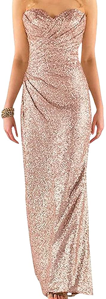 Price:$48.99    Ever Girl Women's Sequins Long Wedding Party Gown  Clothing