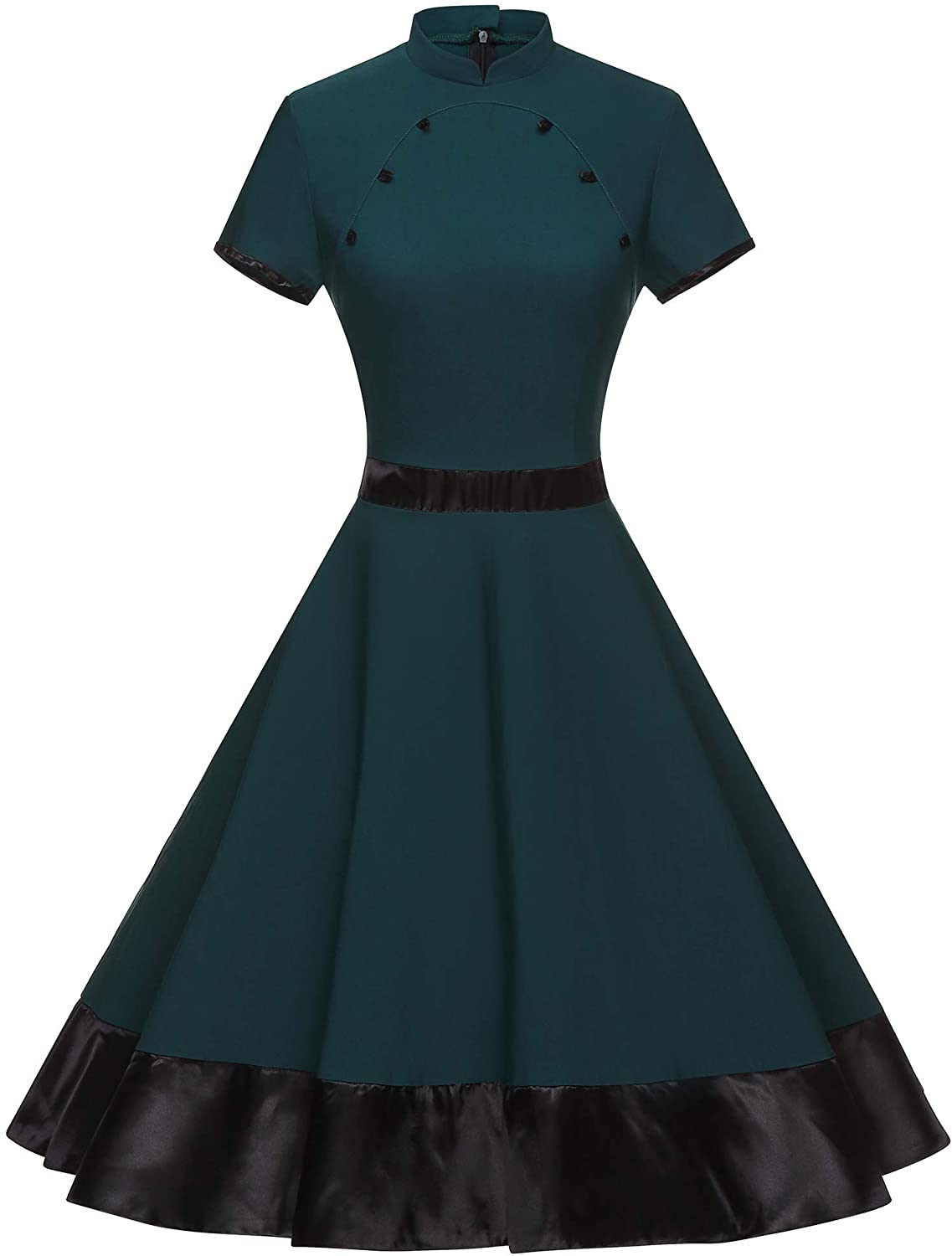 Price:$35.98    GownTown Womens 1950s Vintage Oriental Style Swing Dress  Clothing