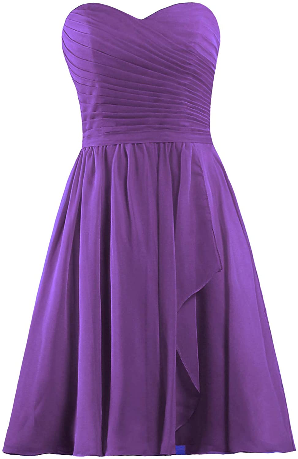 Price:$39.99 ANTS Women's Sweetheart Short Bridesmaid Dresses Chiffon Wedding Party Dress at Amazon Women’s Clothing store