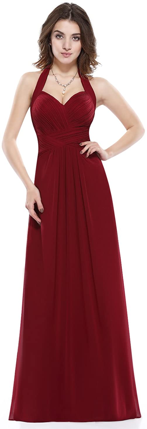 Price:$39.99    Ever-Pretty Floor Length Sexy Halter Long Evening Dress for Women 08487  Clothing