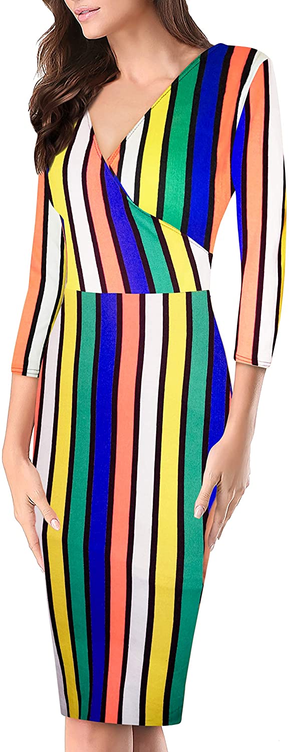 Price:$28.79    Women's Plum Cross V Neck MIDI Dress KDR44322 11092 YEKENO XL  Clothing