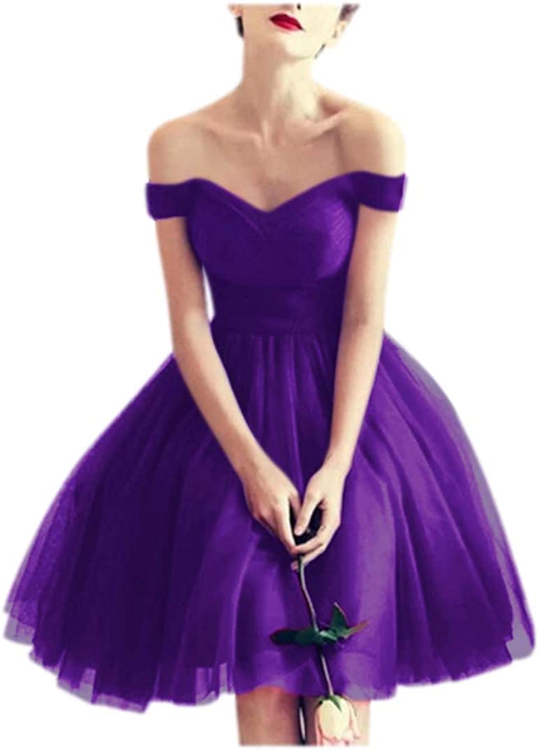 Price:$9.90    XJLY Off The Tulle Homecoming Dress A-Line Short Graduation Dress Prom Gowns  Clothing