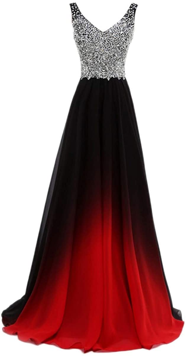 Price:$13.99 Beilite Women's Top Gradient Evening Prom A Line Gowns at Amazon Women’s Clothing store