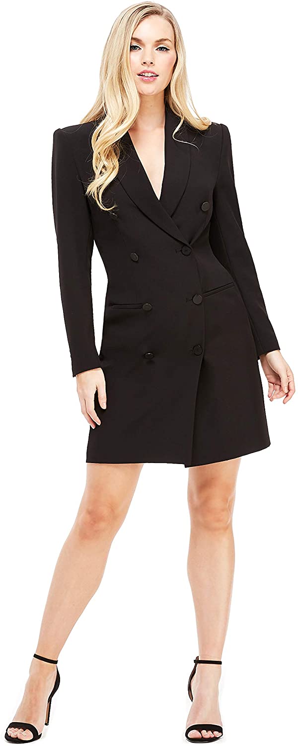 Price:$138.00    Maggy London Womens's Toni Tuxedo 0 Black  Clothing