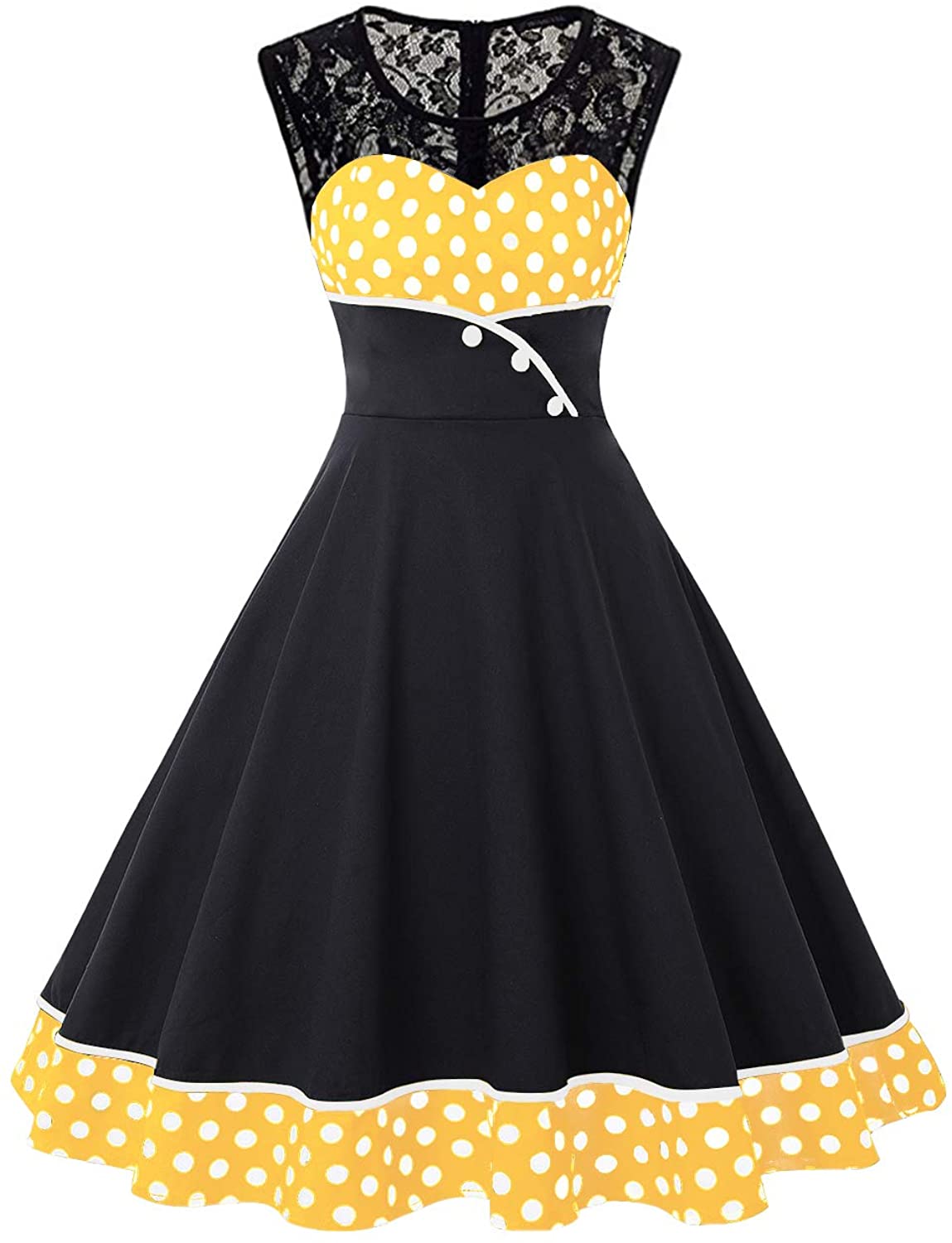 Price:$29.99    Women's Vintage Tea Dress Prom Swing Cocktail Party Dress  Clothing