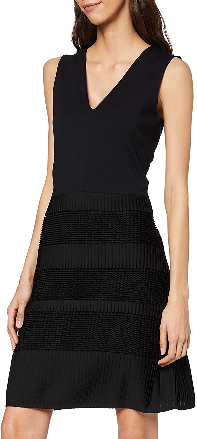 Price:$42.56    French Connection Women's Pleat Lace Jersey Dress  Clothing