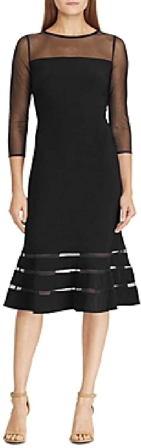 Price:$34.99 LAUREN RALPH LAUREN Womens Dale Illusion Flounce Cocktail Dress at Amazon Women’s Clothing store