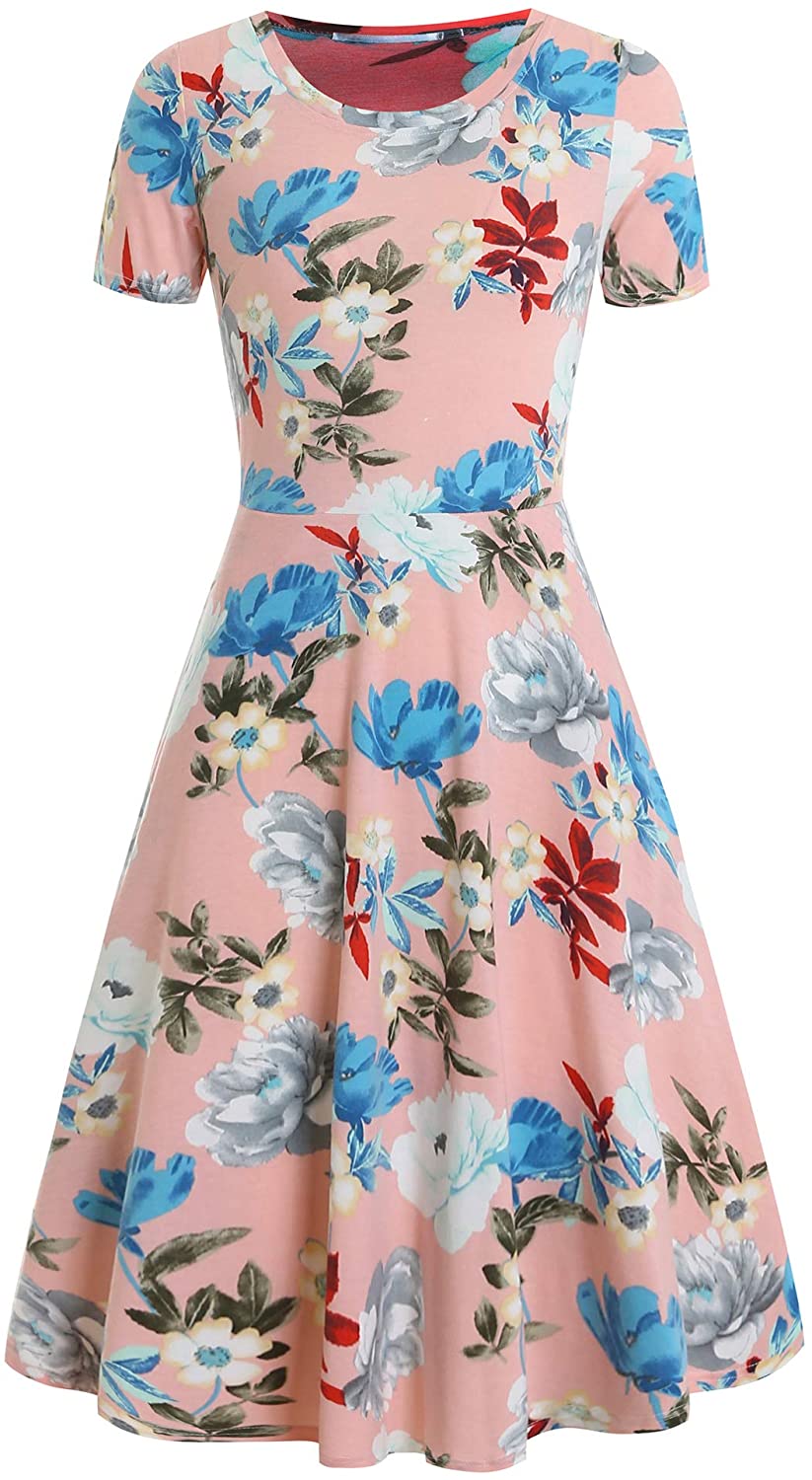 Price:$18.99    Miss think Women's Audrey Hepburn Rockabilly Vintage Dress 1950s Retro Cocktail Swing Party Dress  Clothing