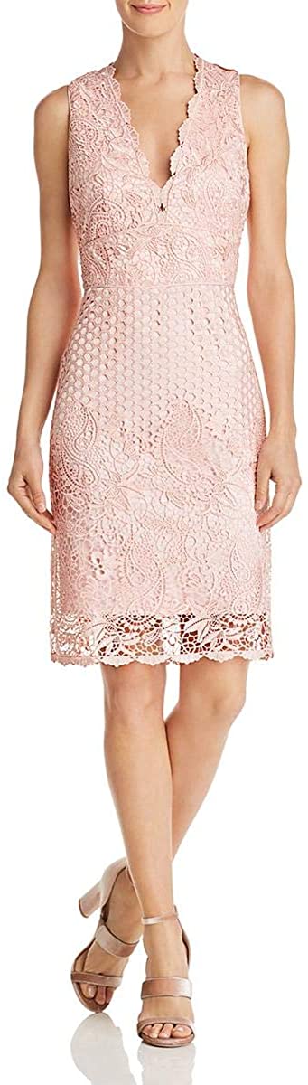Price:$20.99    Laundry by Shelli Segal Women's Scalloped Lace Deep V-Neck Cocktail Dress  Clothing