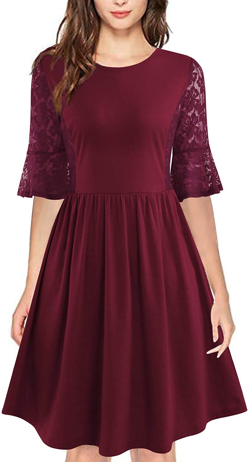 Price:$19.99    GIKING Women's Striped Floral Sleeveless Dress High Waist Party Swing Midi Dresses  Clothing