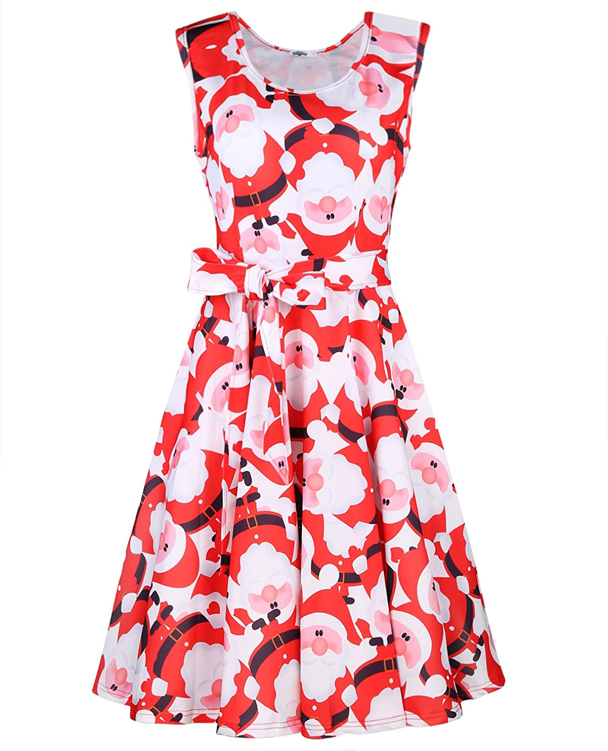 Price:$6.99    OUGES Women's Fit and Flare Cocktail Dress  Clothing