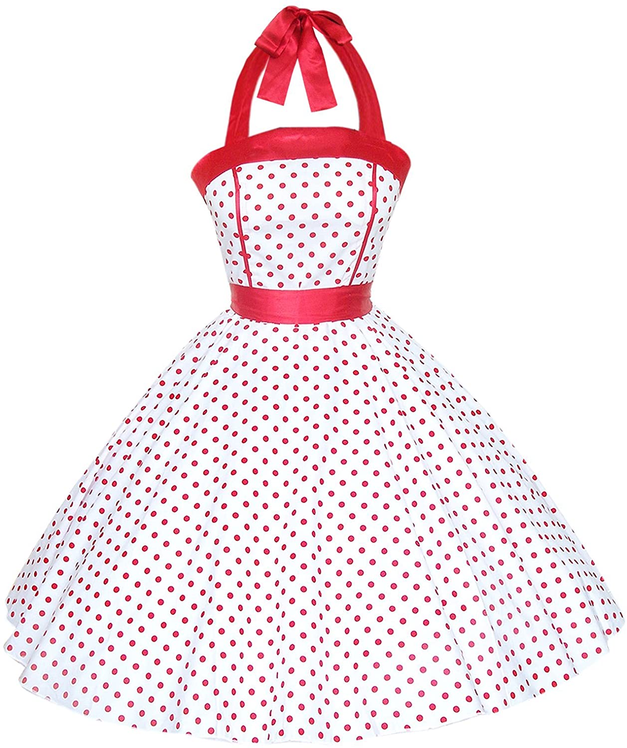 Price:$29.99    Maggie Tang Women's 1950s Vintage Rockabilly Full Circle Dress  Clothing