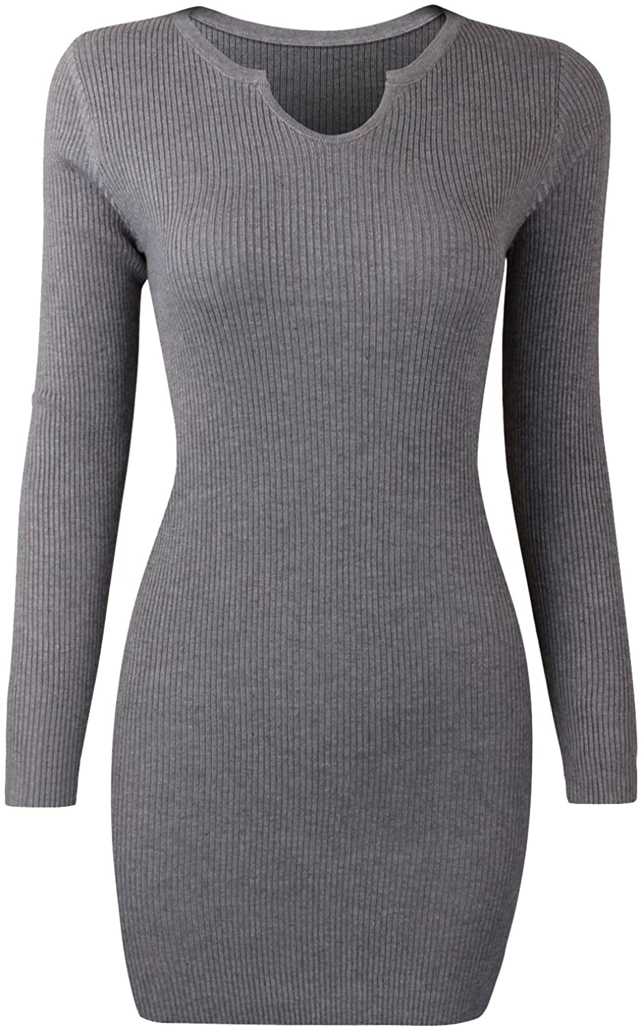 Price:$21.99    HRYfashion Womens Glamorous Bodycon Sweater Mini Dress  Clothing