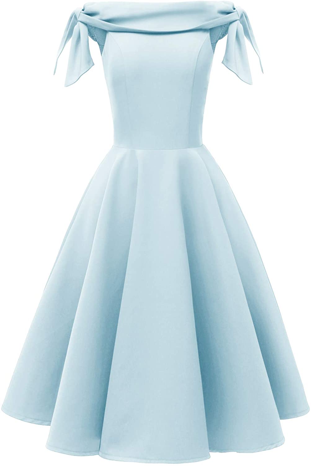 Price:$49.99    ANCHOVY Womens Formal Swing Party Dresses Vintage Knee Length Bridesmaid Dress C87  Clothing