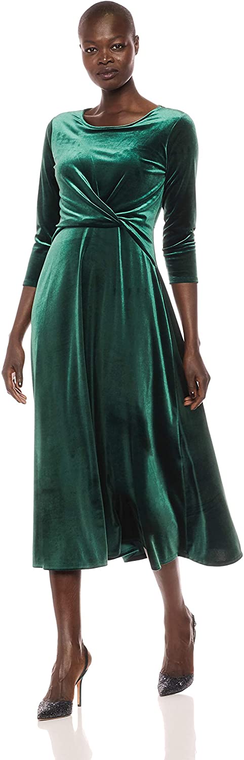Price:$88.98    Chaus Women's 3/4 SLV Velvet Dress  Clothing
