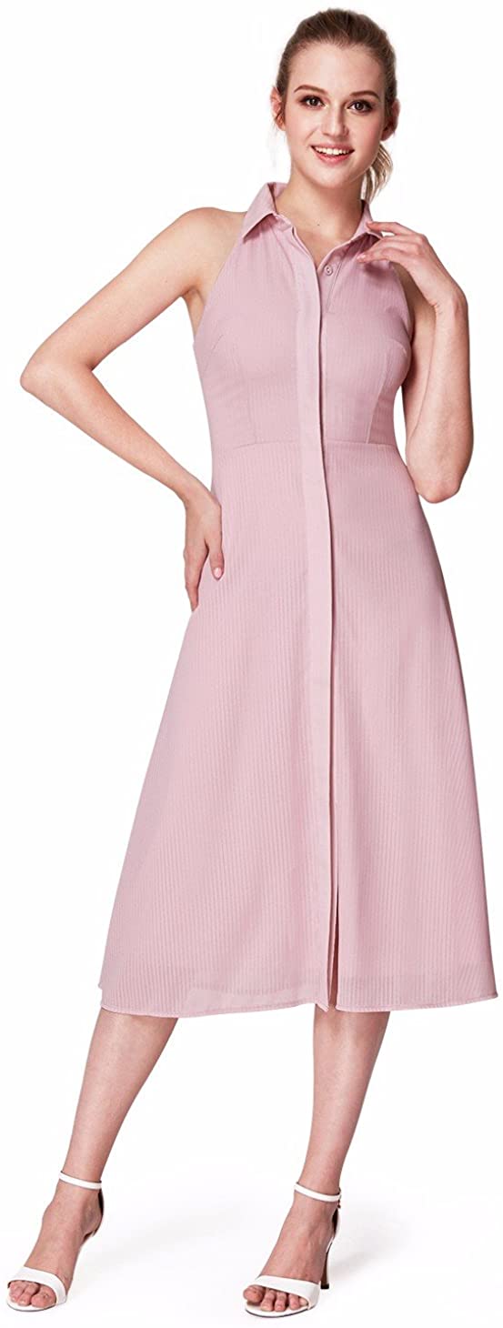 Price:$15.99 Alisapan Women's A-Line Elegant Pink Casual Wear to Work Dresses 5966 at Amazon Women’s Clothing store