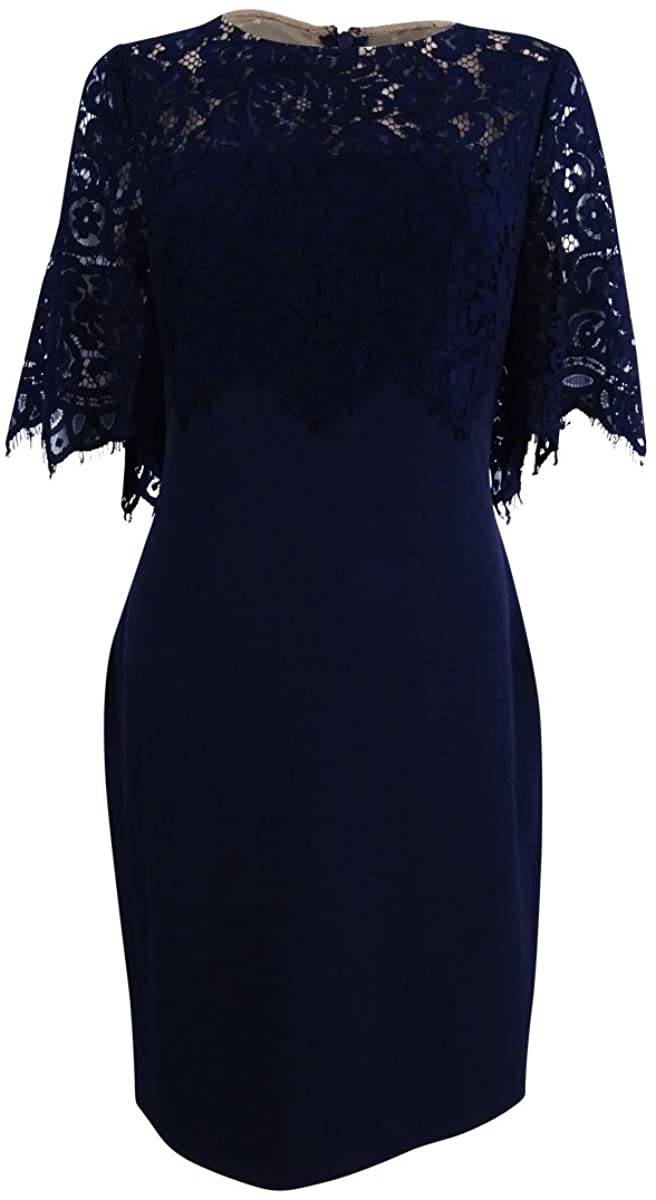 Price:$79.97 Lauren by Ralph Lauren Women's Galinda Lace-Bodice Sheath Dress at Amazon Women’s Clothing store