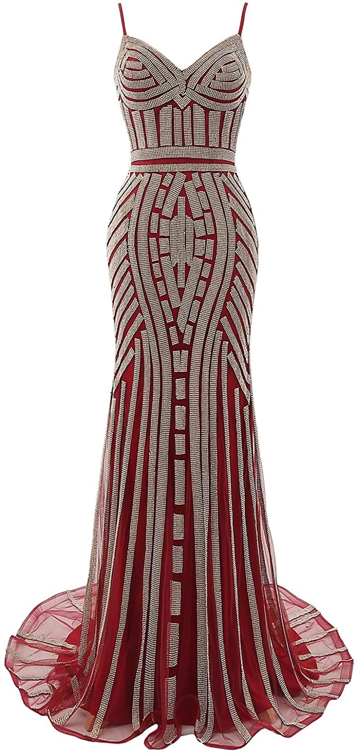 Price:$149.00 Belle House Women's Long Formal Dresses with Beads Luxury Prom Ball Gown Evening Dress at Amazon Women’s Clothing store