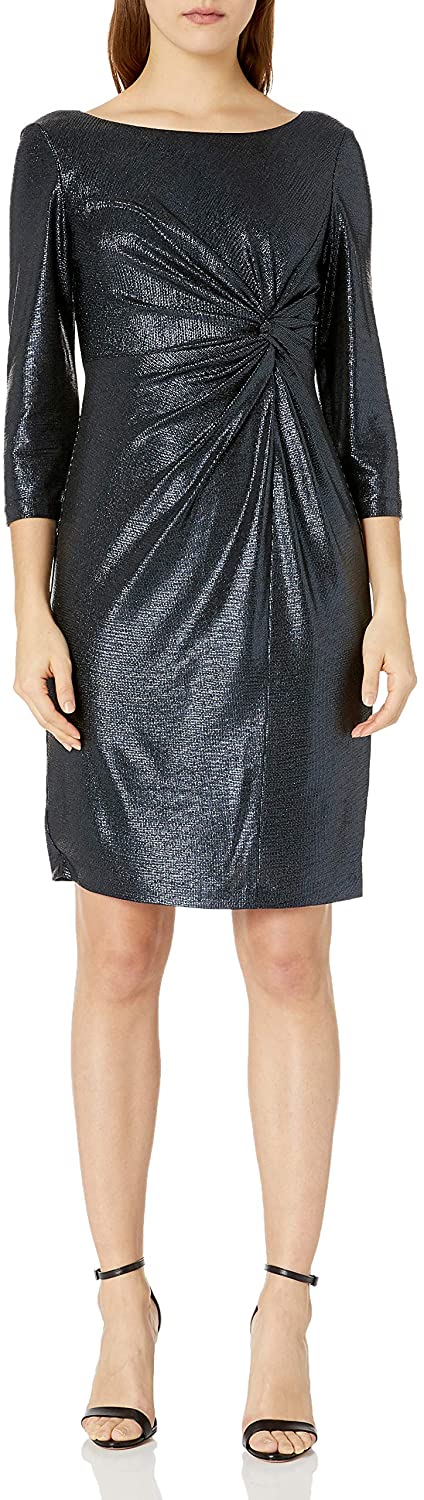 Price:$101.40 Alex Evenings Women's Short Twist Front Dress at Amazon Women’s Clothing store