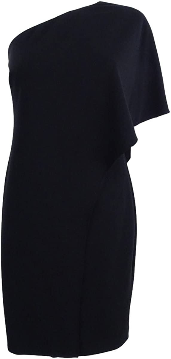 Price:$59.97 Lauren by Ralph Lauren Women's One-Shoulder Jersey Shift Dress at Amazon Women’s Clothing store