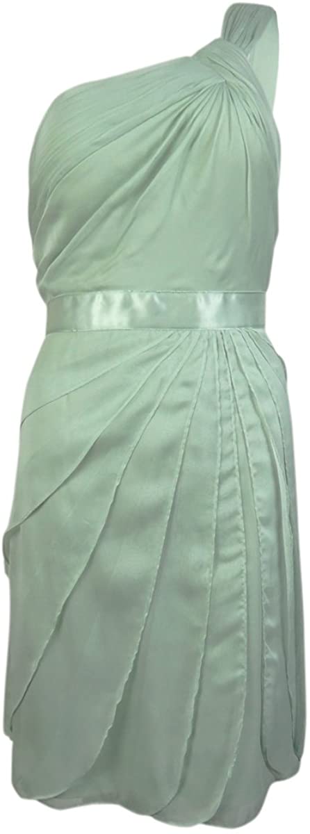 Price:$7.06 Adrianna Papell Women's One Shoulder Irri Chiffon Short Tiered (Bridesmaid) at Amazon Women’s Clothing store