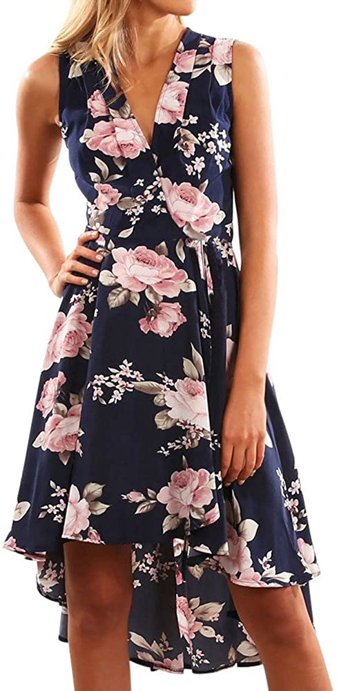 Price:$0.01    2019 New Women Summer Off Shoulder Floral Short Mini Dress Ladies Beach Party Dresses  Clothing