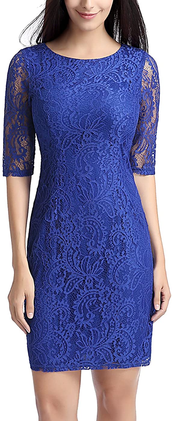 Price:$9.99 phistic Women's Lace Overlay Sheath Dress at Amazon Women’s Clothing store