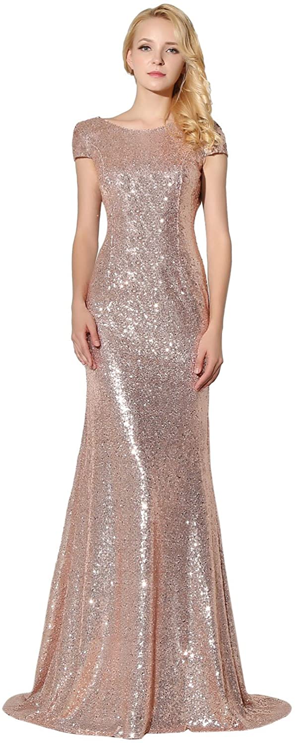 Price:$59.90    Belle House Women's Prom Dresses Long Sequins Formal Evening Dresses Ball Gowns  Clothing