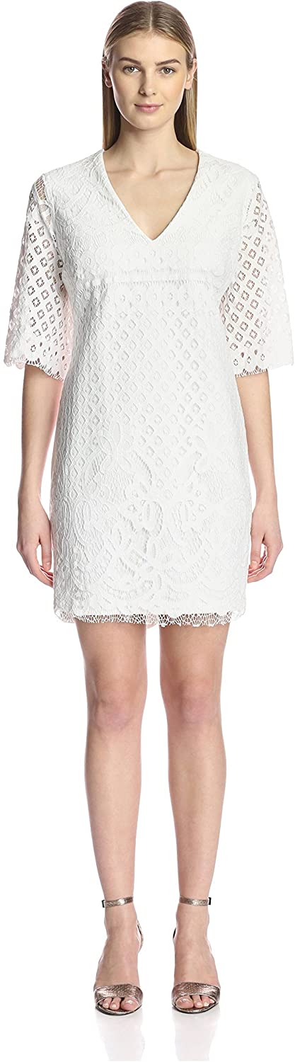 Price:$78.25    Alexia Admor Women's Embroidered Lace Dress, White, S  Clothing