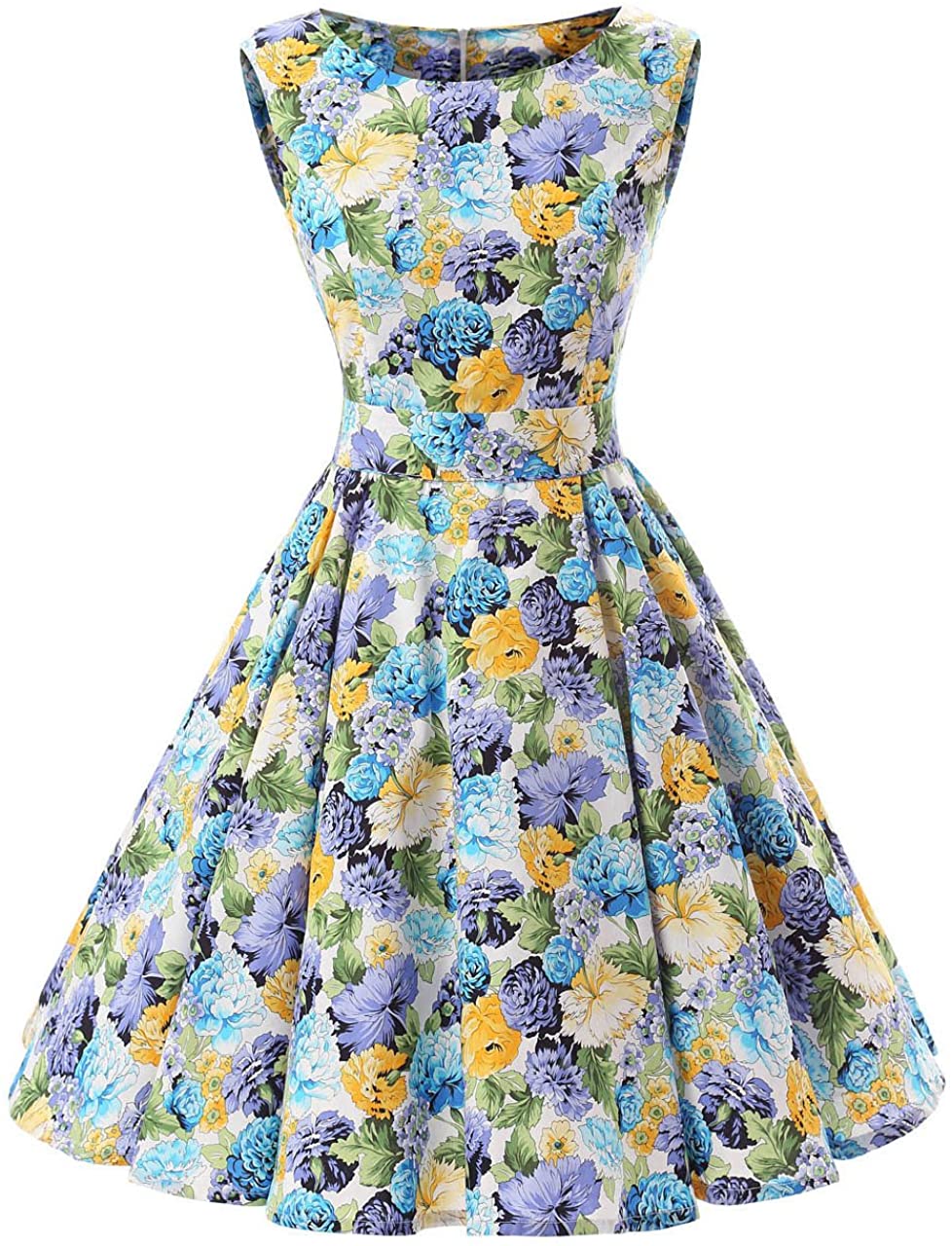 Price:$19.99    Ensnovo 50s Vintage Style Rockabilly Swing Picnic Evening Party Cocktail Dress  Clothing