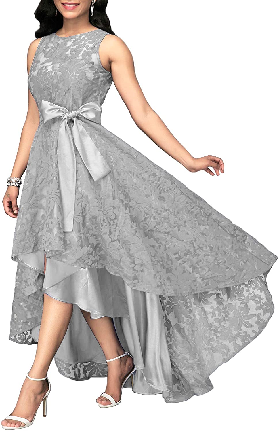 Price:$49.99    Women's Vintage Floral Lace Hi-Lo Formal Cocktail Prom Party Dress  Clothing