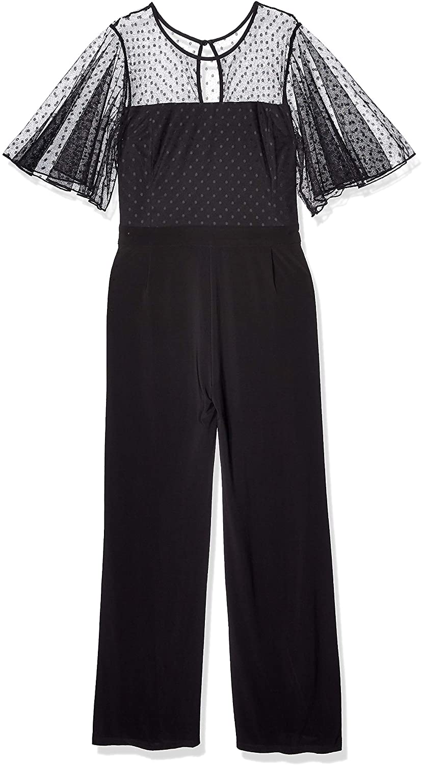 Price:$88.99 Betsey Johnson Women's Plus Size Jumpsuit with Capelet at Amazon Women’s Clothing store