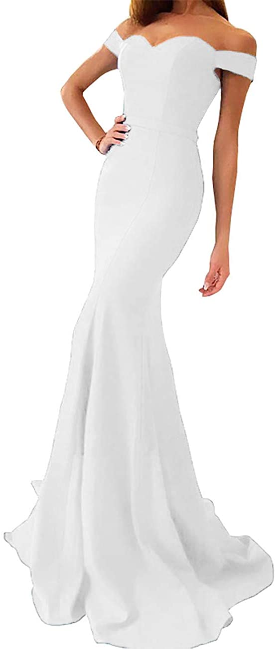 Price:$84.99 yinyyinhs Off The Shoulder Mermaid Prom Dress Sweetheart Long Formal Evening Gown at Amazon Women’s Clothing store