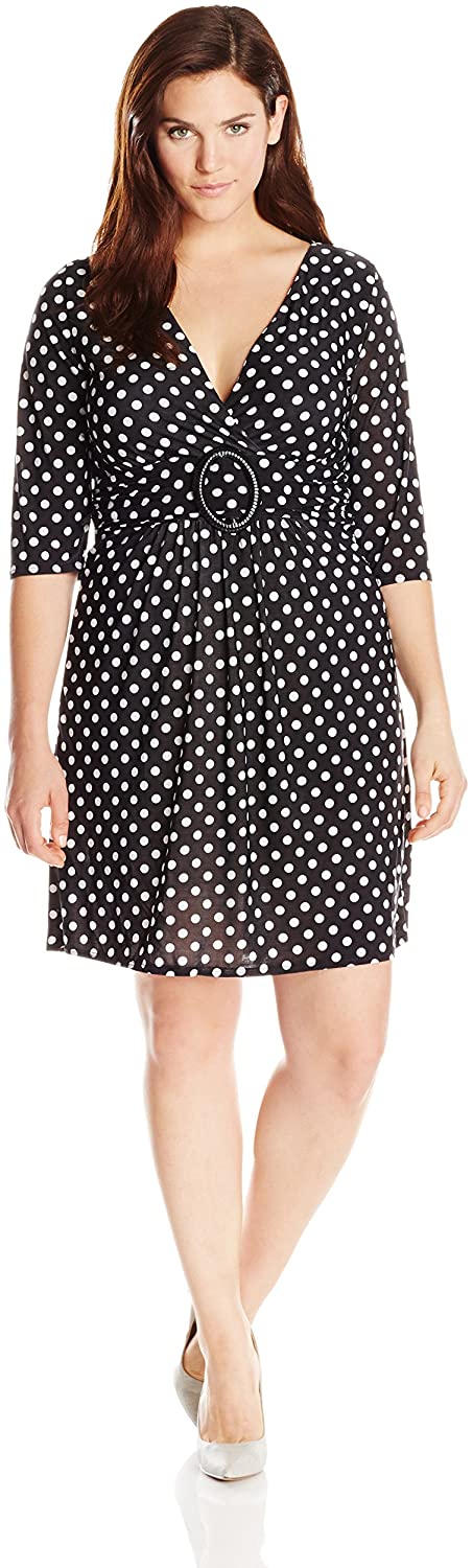 Price:$30.97 Star Vixen Women's Plus-Size A-Line O-Ring Dress at Amazon Women’s Clothing store
