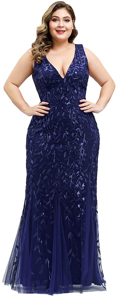 Price:$49.99 Alisapan Womens Mermaid Prom Gown Plus Size Evening Formal Dress 78861 at Amazon Women’s Clothing store